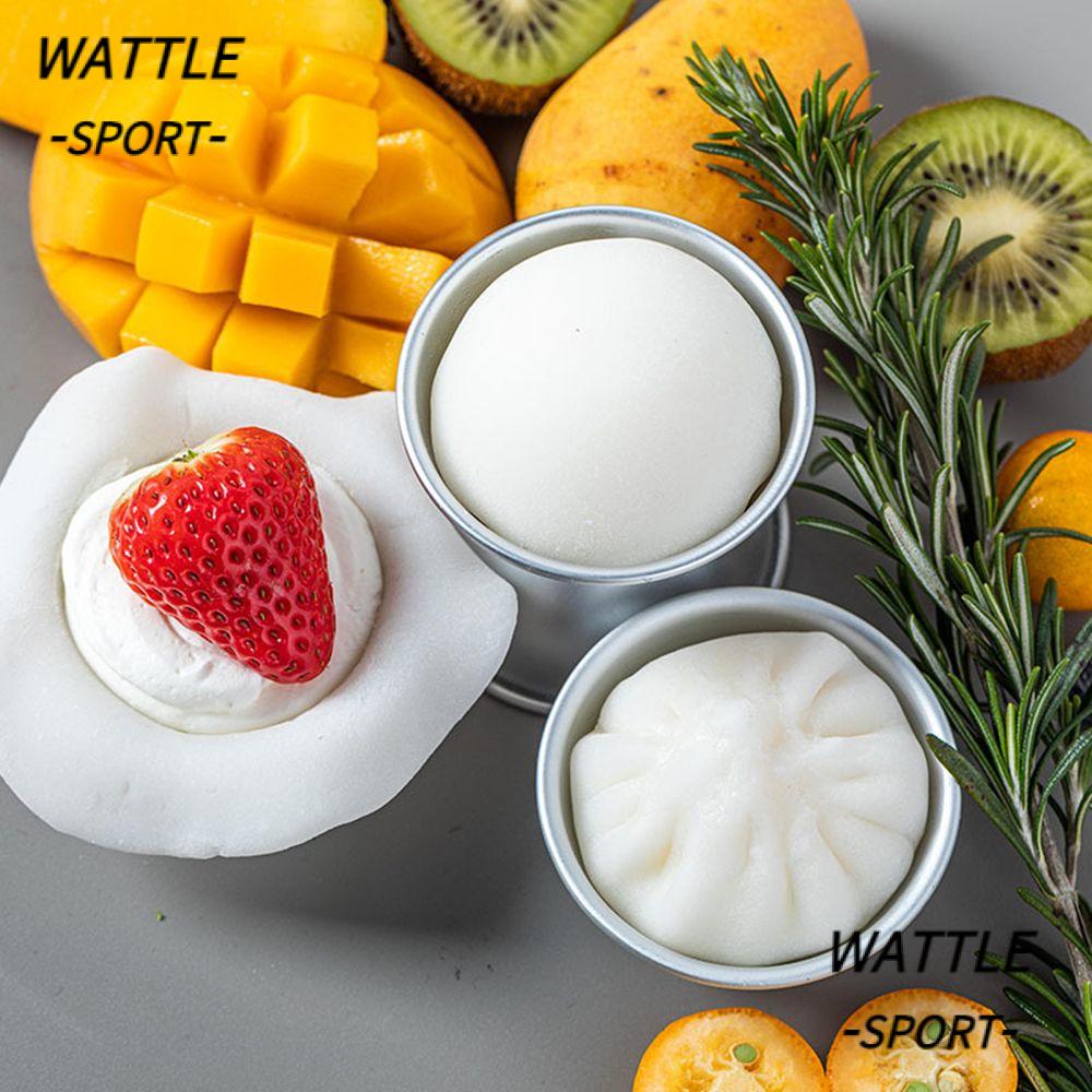 Molde De Pastelaria De Bolo WATTLE Prático Meio Redondo Daifuku Para Sobremesa Mochi De Lata