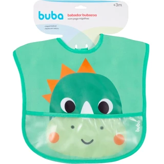 Babador Bubazoo Dino Com Bolso Pega Migalhas 17075 Buba