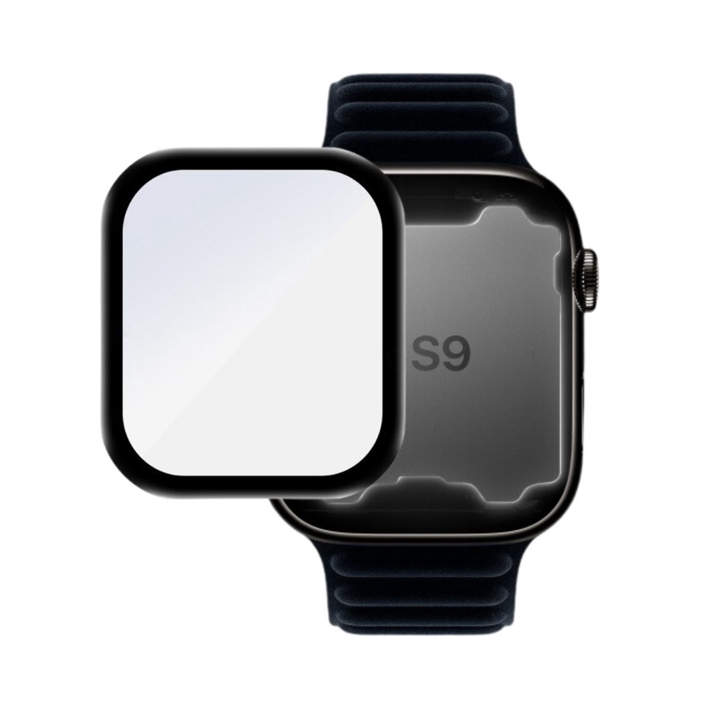 Pelicula 3d Nano Reforçada para Applewatch Series 9 41 e 45
