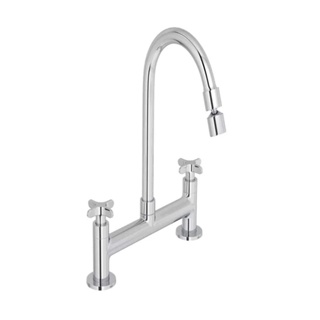 Misturador para cozinha Flex 1256.C20 DN15 mesa bica movel cromado Deca