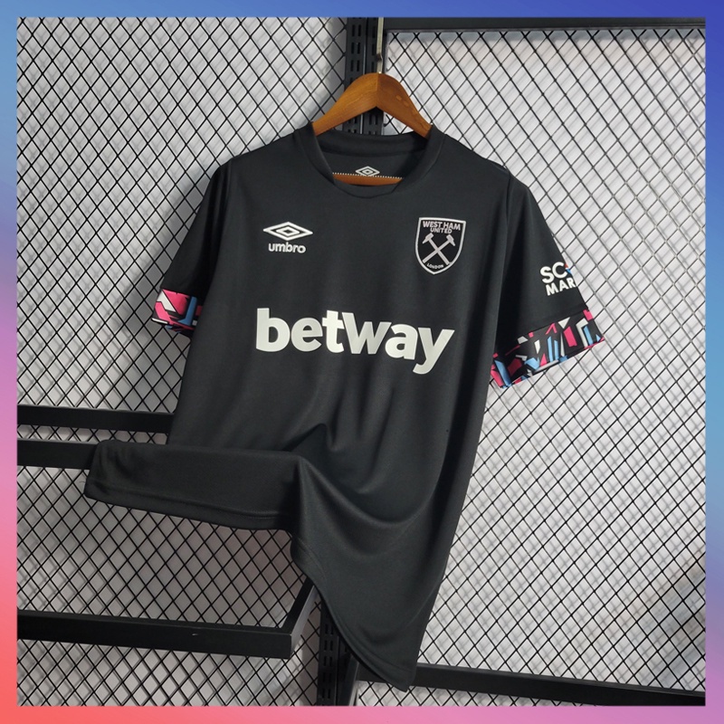 Camisa Preta Da Equipe De Futebol Masculino 22-23 II XHM