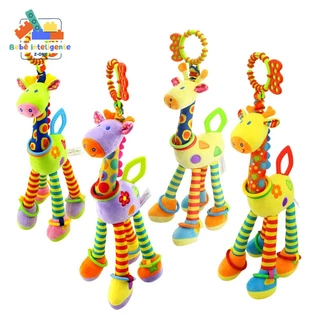 Brinquedo De Pendurar Girafa De Pelúcia-Cama De Carro De Animais De Estimação , Bebê Recheado