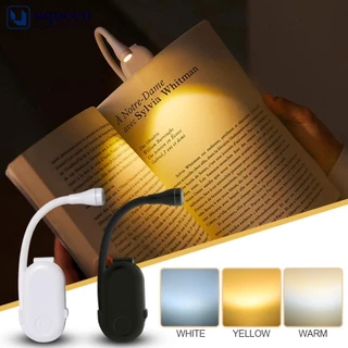 UQUEEN USB Charging Mini LED Eye Protection Book Luz Nocturna Com Clip-On Ajustável Lâmpada De Mesa De Estudo Recarregável Para Viagens Q9R3