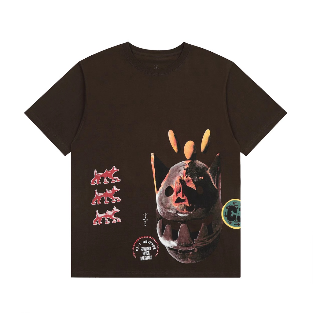 Travis Scott Cactus Jack nunca retrocesso T-Tee