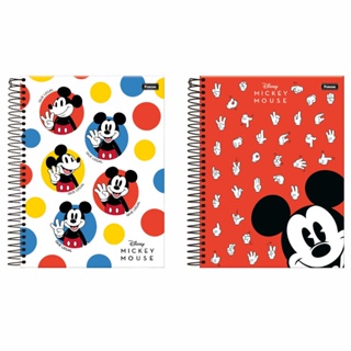 Caderno Colegial Mickey Edição Especial Libras 10 Materias