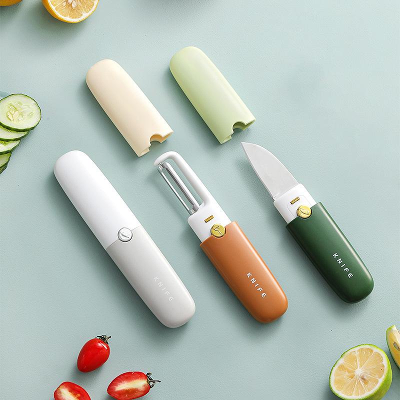Faca Descascador Multifuncional De Frutas Legumes Designer Cozinha Moderno