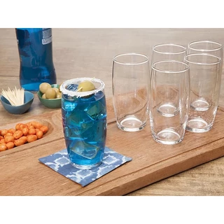 Jogo de Copos de Vidro 300ml 6 Peças Nadir - Oca Long Drink