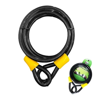 Trava De Segurança Cadeado De 1,8m 12mm Para Moto E Bicicleta Resistente