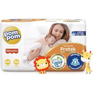 Fraldas Descartáveis Pompom Clássica Proteção dia e noite G 44 Unidades no  Shoptime