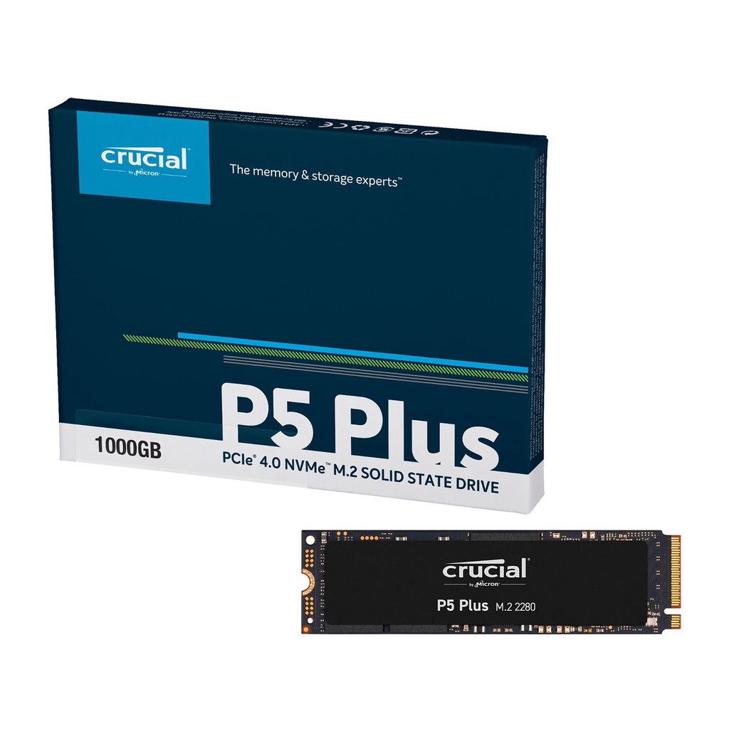 Crucial P5 Plus 4TB PCIe 4.0 2T 3D NAND NVMe M.2 2280 SSD Interno, CT1000P5PSSD8 1T 500G