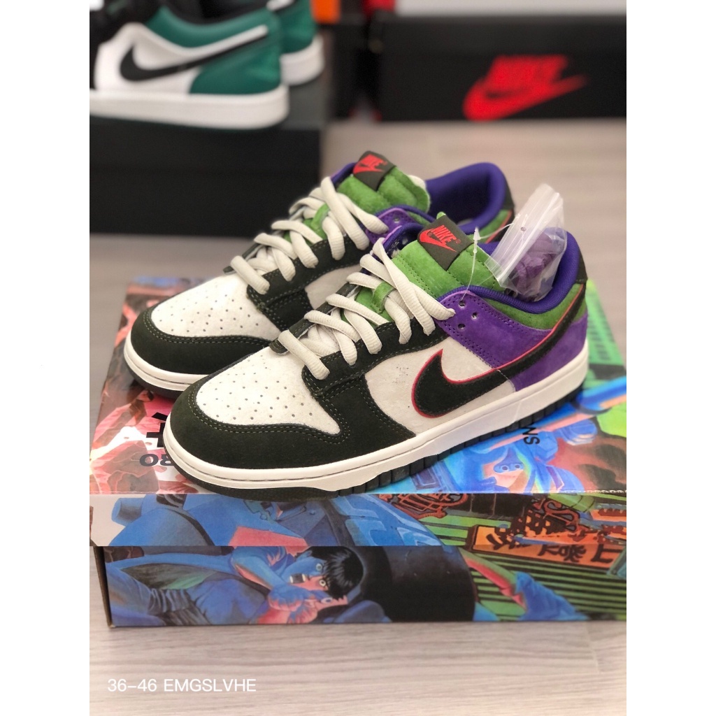 Otomo Katsuyo x Nike SB Dunk Low Steam Boy OST Sapatilhas Roxo Verde-13 LF0039-023