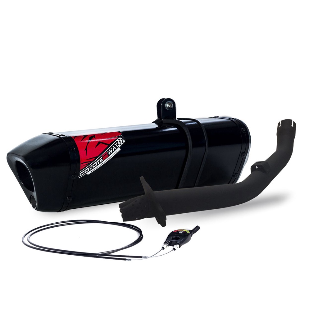 Escape / Ponteira Coyote Modelo TRS 2 Way + Mais em Alumínio - XRE 300 Todos os Anos - Honda