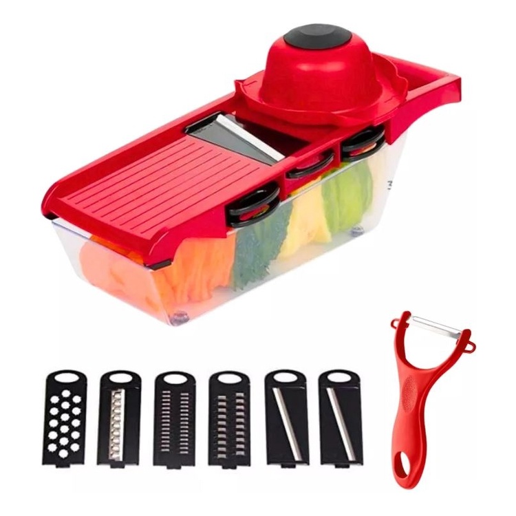 6 Em 1 Mandoline Slicer Nicer E Fatiador Cortador De Legumes