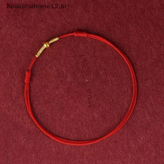 BFBR Pulseira De Moda Feita À Mão Vermelha Lucky Bangle Mulheres Homens Amantes Dos Melhores Amigos Bracelet Anklet Tamanho Ajustável ~