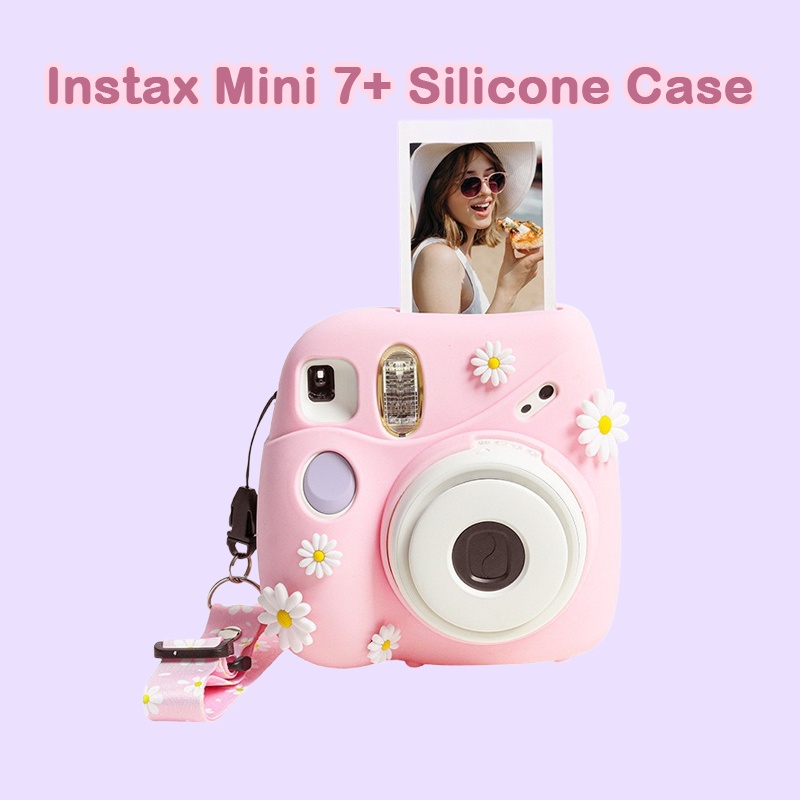 [Film Lab] Capa Silicone Instax Mini 7+ Case Para Câmera Instantânea Capa Protetora CAA22