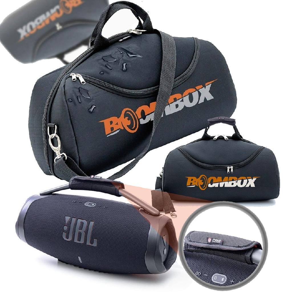 Kit Case Bolsa Para Jbl Boombox 3 + Protetor de Alça e Ombro