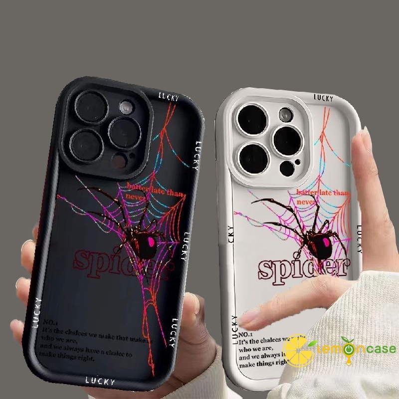 Capa Aranha Redmi 9A 12C 10C 9T 10 Prime 10X 9c NFC 9i 9AT 12 A1 A2 A1+ A2+ 10A 11A 9 Power Redmi Note 12 10 11 11S 9 8 9S 10S 12S PRO MAX 11SE POCO C50 C51 C55 X5 C40 X3 GT NFC M2 M3 PRO M5S Olho De Anjo Anti-Queda TPU Moda Carta