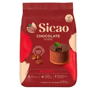 Chocolate Nobre Ao Leite 2,05kg Gotas - Sicao