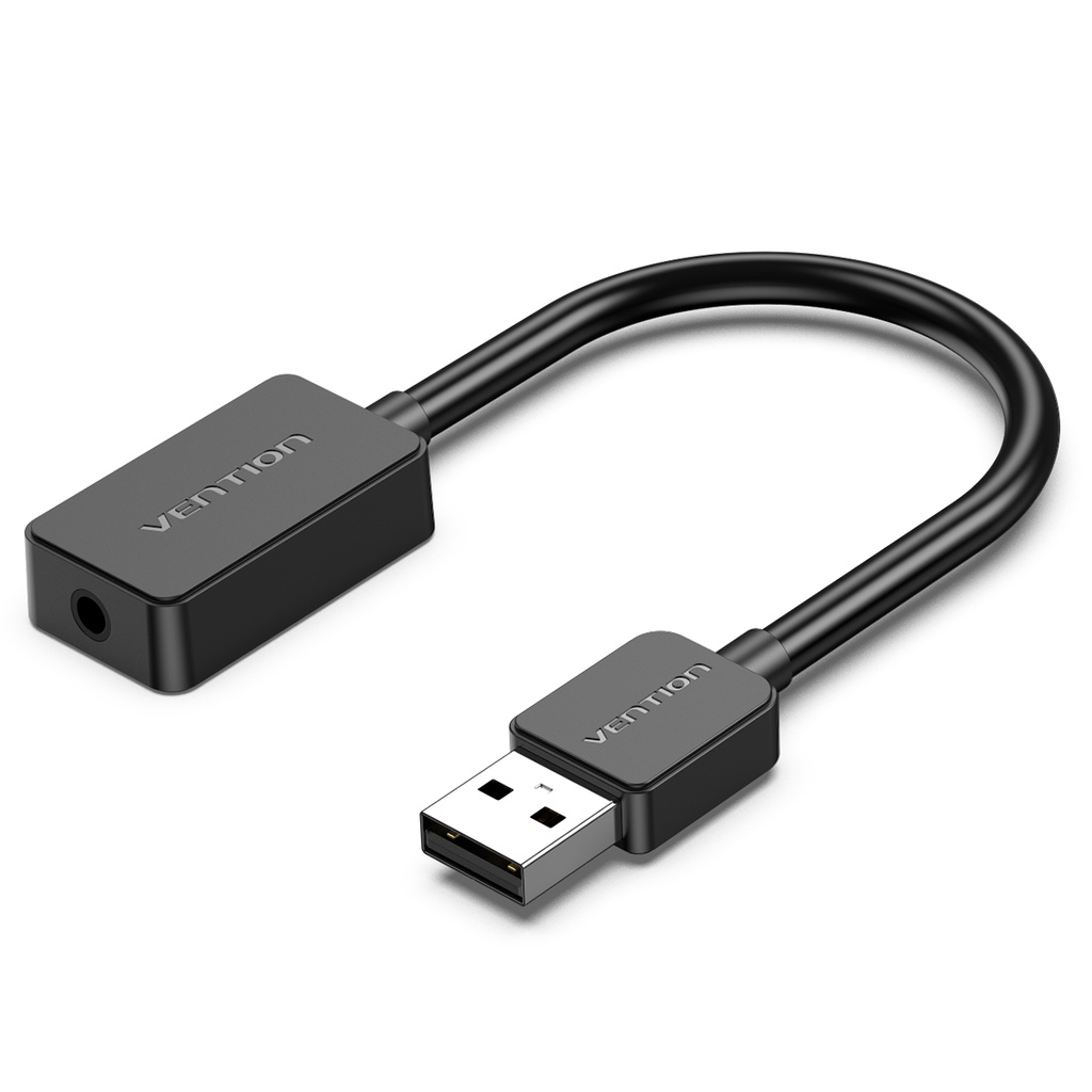 Adaptador Usb Para P3 Fone Microfone Vention Placa Som 15cm