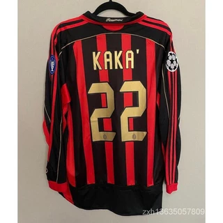 2006-2007 Retro AC Classic Soccer Jersey 06 07 SHort/Homens Manga Longa 22 # K 21 PIRLO 9 INZA 99 R 80 Ronaldinho 3
