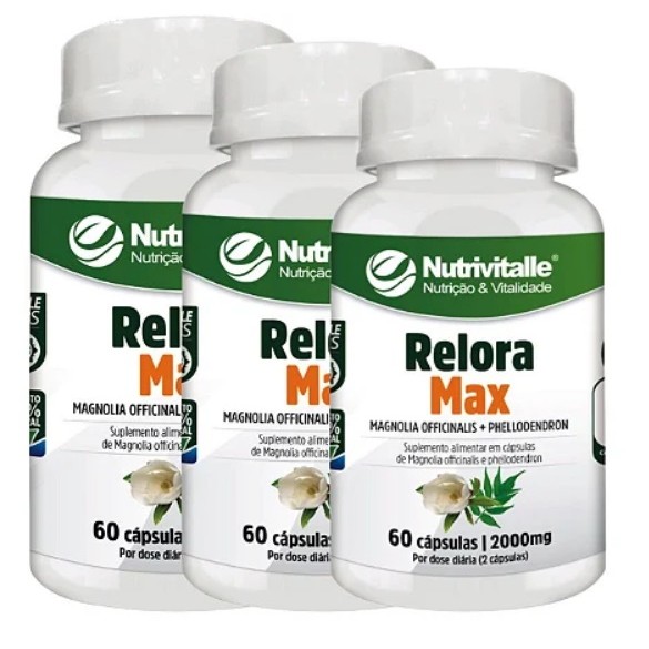 Kit 3 Un - Reloramax 2000mg 60 Cápsulas Nutrivitalle3 | Shopee Brasil