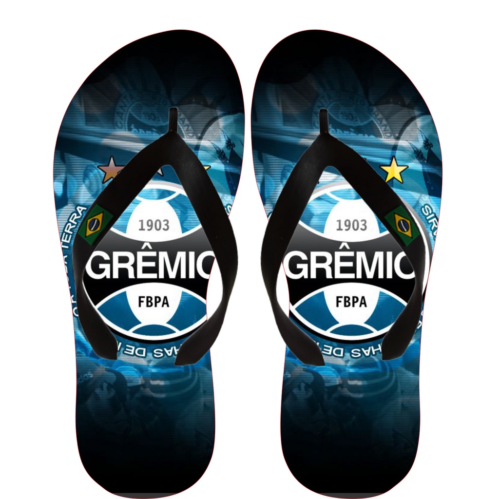 Chinelo Gremio Personalizado Unissex Em Promoção