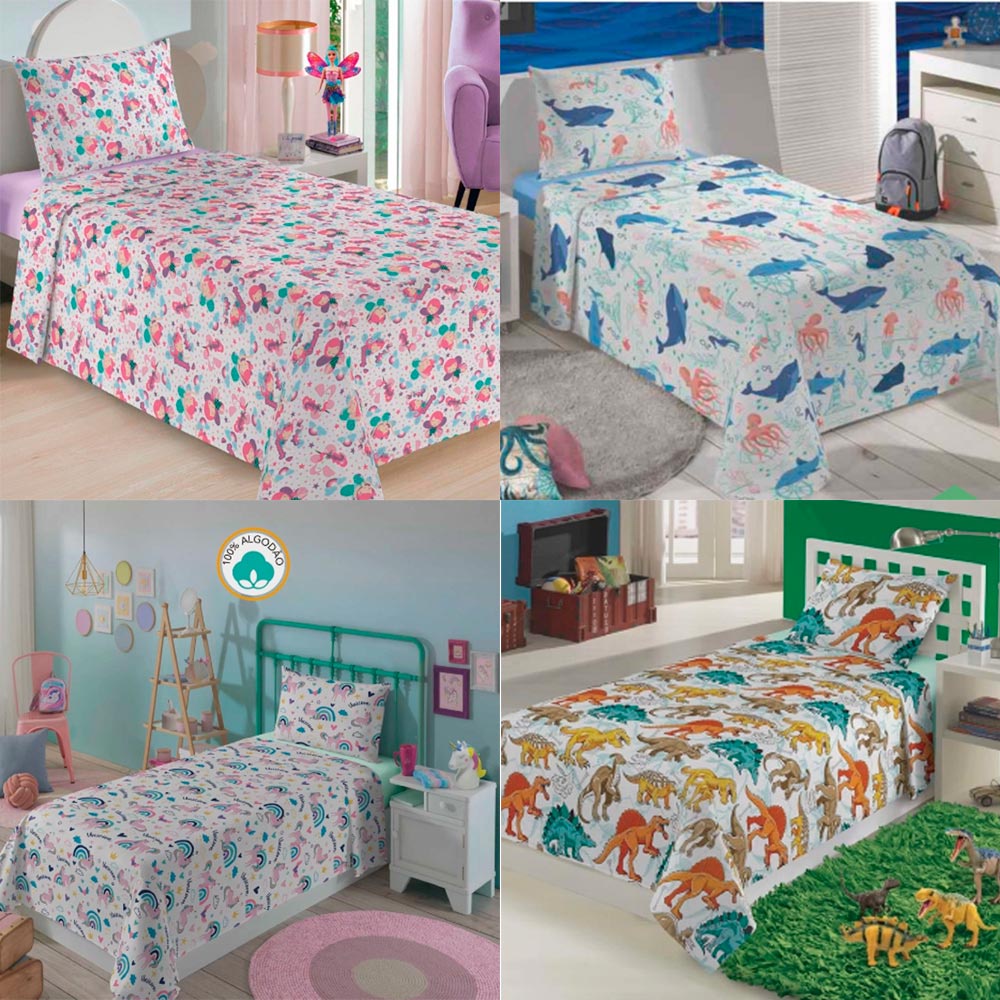 Jogo De Cama Infantil 100 Algodão Estampado Truck - Lepper em Promoção na  Americanas