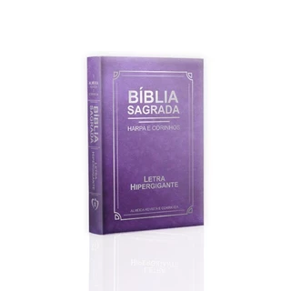 Bíblia Sagrada | Com Harpa e Corinhos | RC | Edição Luxo | Letra Hipergigante | Lilás