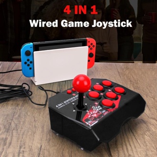 4 em 1 usb wired game joystick retro arcade console rocker luta controlador  jogos joysticks para