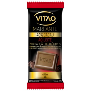 Chocolate Vitao Marcante ao Leite Zero Açúcar Vitao 70g