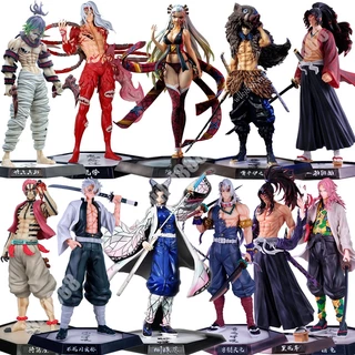 GK Figura De Ação Do Demon Slayer Inosuke Kochou Shinobu Kibutsuji Muzan Shinazugawa Sanemi Tsugikuni Yoriichi Kokushibo Douma Da Coleção De Modelos De Decoração Doll 28cm