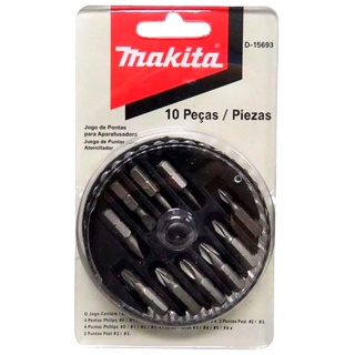 Jogo de Bits para Parafusadeira 10 Peças D-15693 - Makita