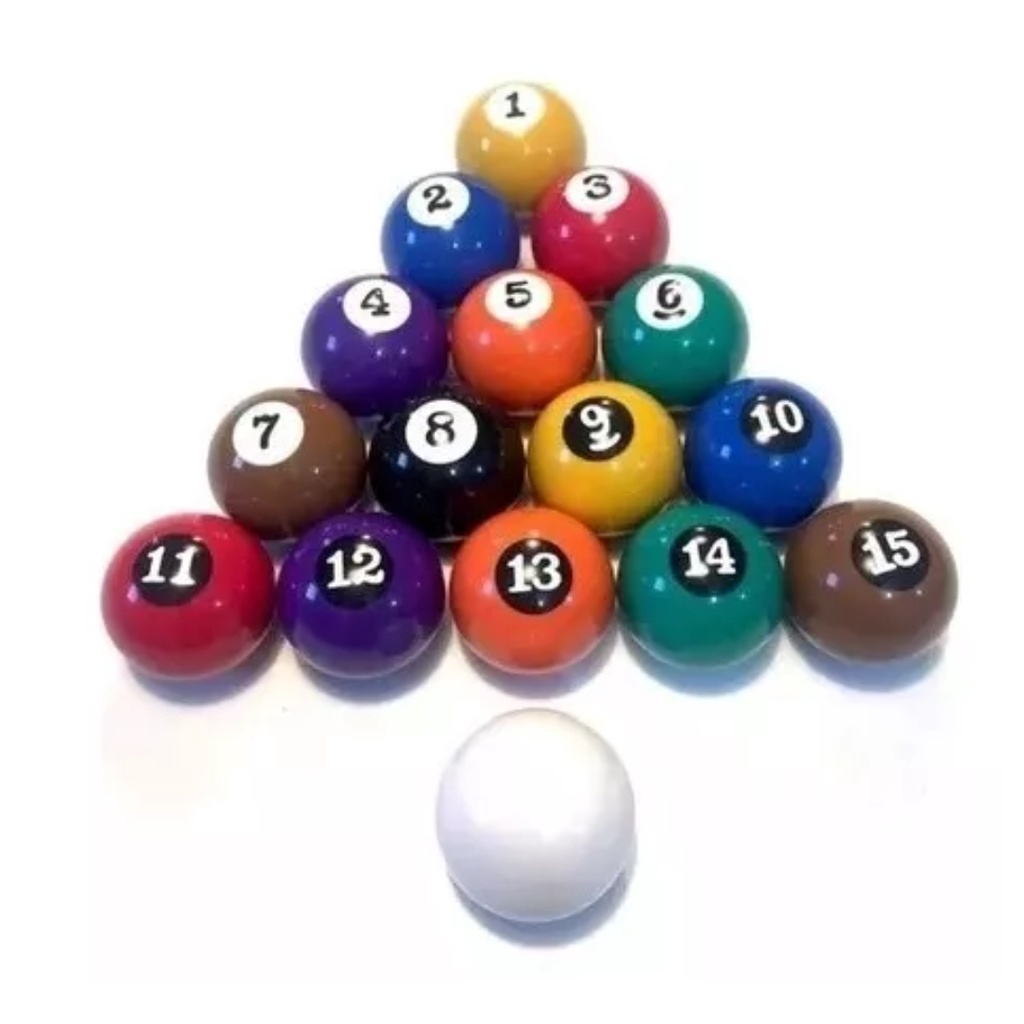Bola Jogo de Sinuca 16 Bolas Sinuca Bilhar Mata Mata Numeradas | Shopee ...
