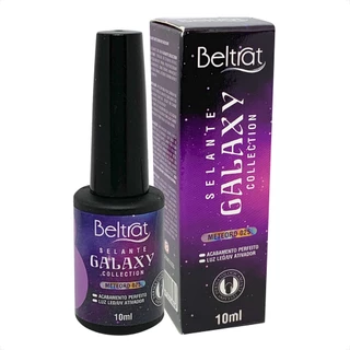 Selante de unha Beltrat Galaxy Meteoro Glitter Preto Branco