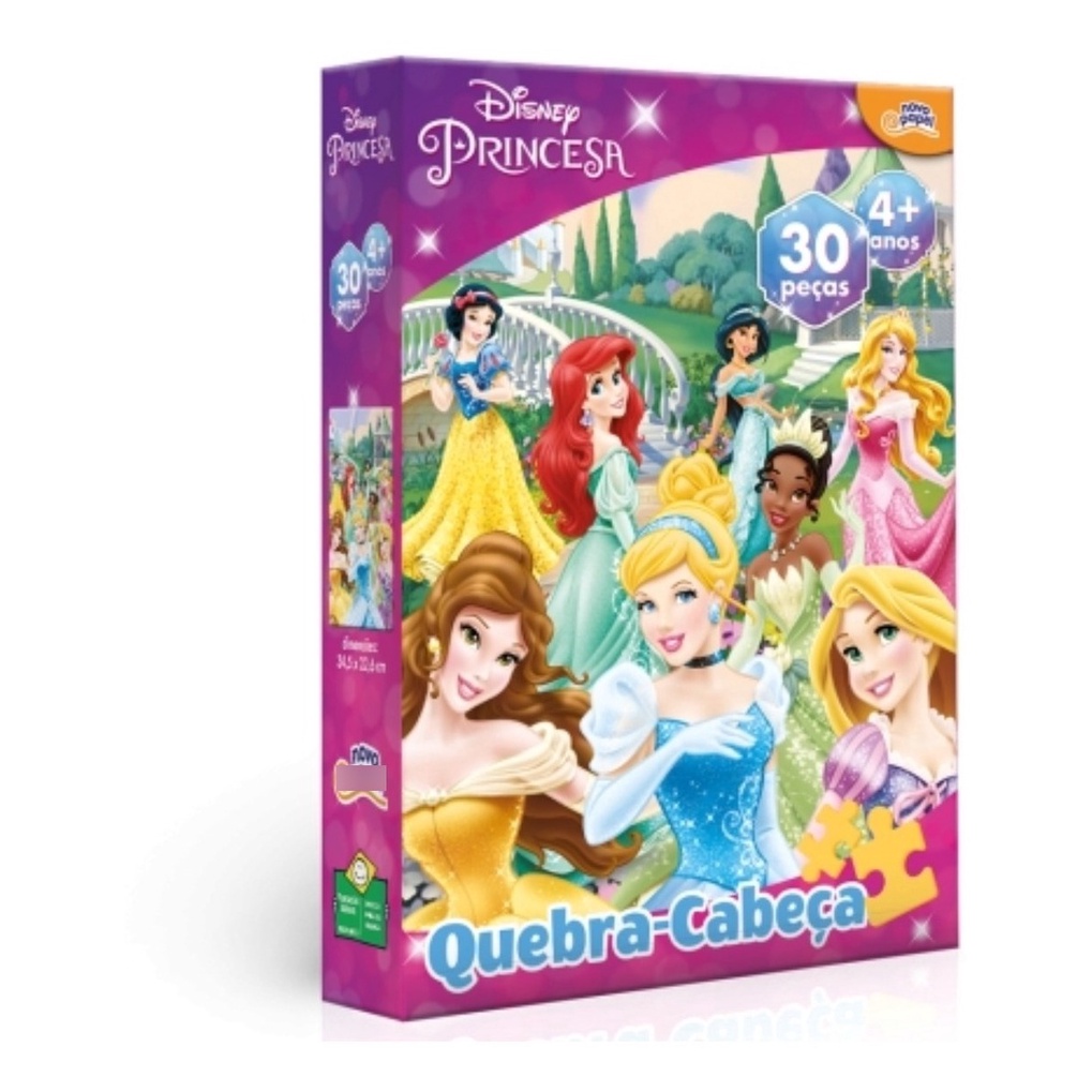 Jogo de quebra cabecas das princesas da disney 63 pecas - ETITOY