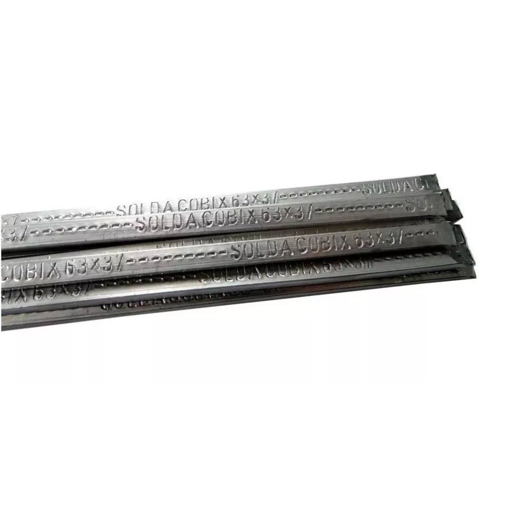 08 Barras Estanho Solda 63x37 Vareta Verga 500g - Cobix