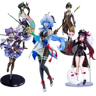 Genshin Impacto Ganyu Keqing Figuras Xiao Hu Tao Zhongli Modelo De Ação Figura Colecionável