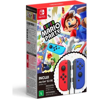 Super Mario Party Digital + Red & Blue Joy Con Bundle