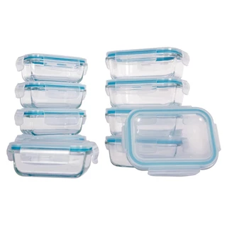 Pote De Vidro Marmita Hermetico Porta Mantimentos Kit Com 10