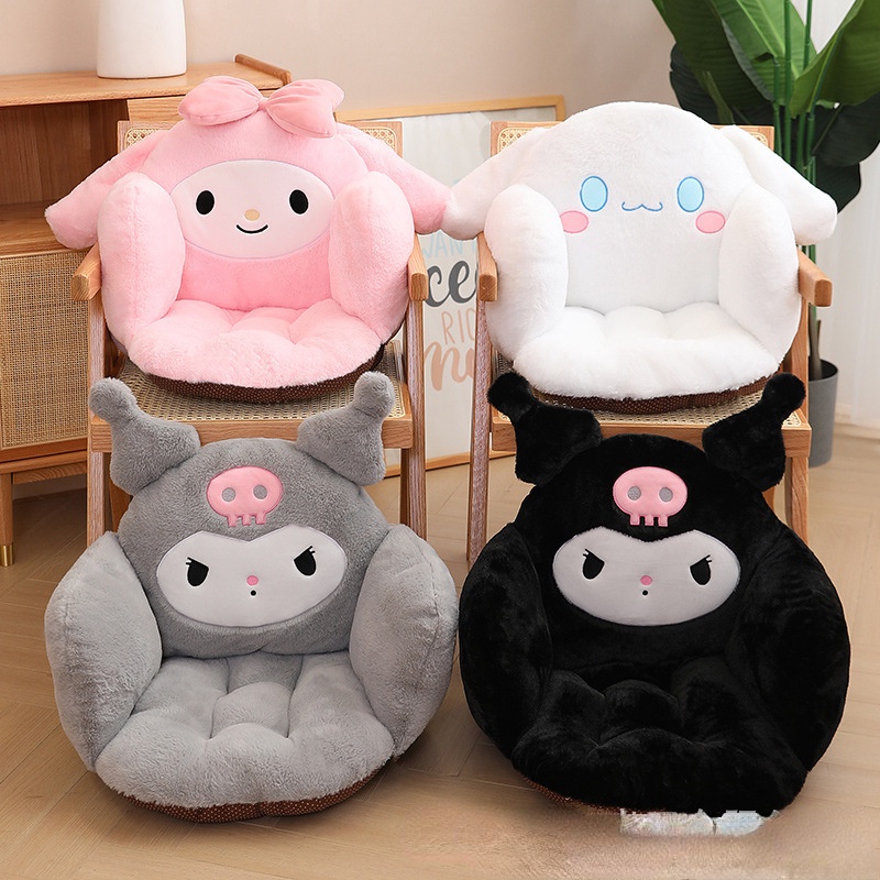 Sanrio Cute Cinnamon Roll Kulomi Plush Almofada Lombar Escolar Cadeira De Linda Almofadas De Escritório