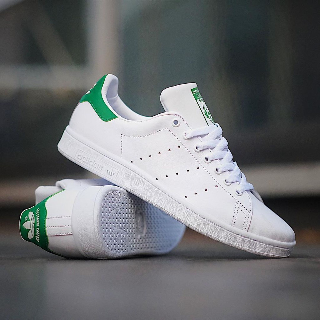 Adidas Stan Smith Tênis Casual Verde Moda Branca Stan Smith Tênis Casual Tudo em Combinação