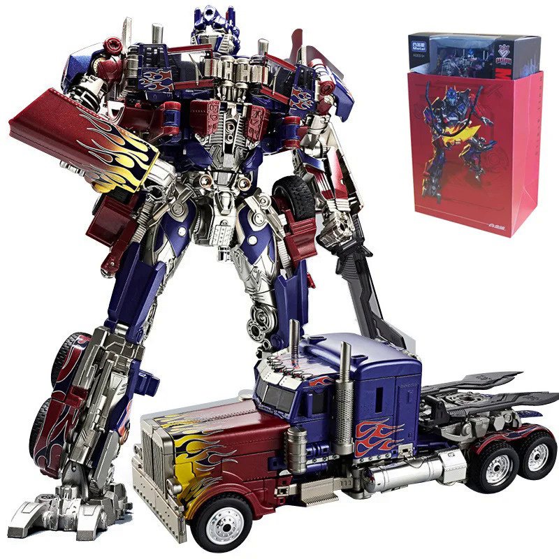 30CM Transformação Robô Brinquedos Optimus Prime Star Commander Alloy Car Movie Anime Action Figure Crianças Deformação Crianças Menino