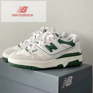 Novos Sapatos Esportivos Casuais Da Série 550 White And Green Masculinos E Femininos De Tiro De Rua