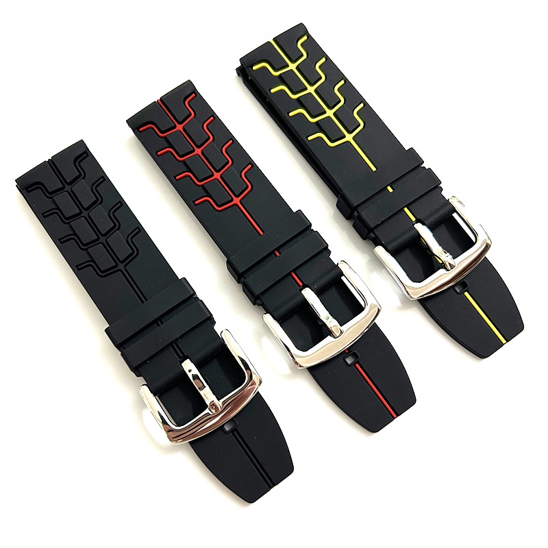 Pulseira De Borracha De Silicone De 24mm Para O Rel gio Tag Heuer F1 Citizen Diving Strap Sports men Watch s Bracelet