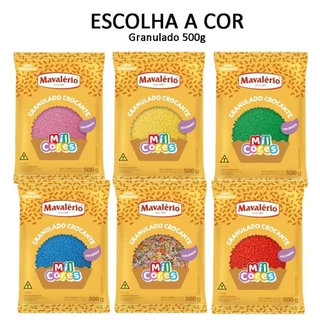 Chocolate Granulado Mil Cores 500g ESCOLHA A COR - Mavalério