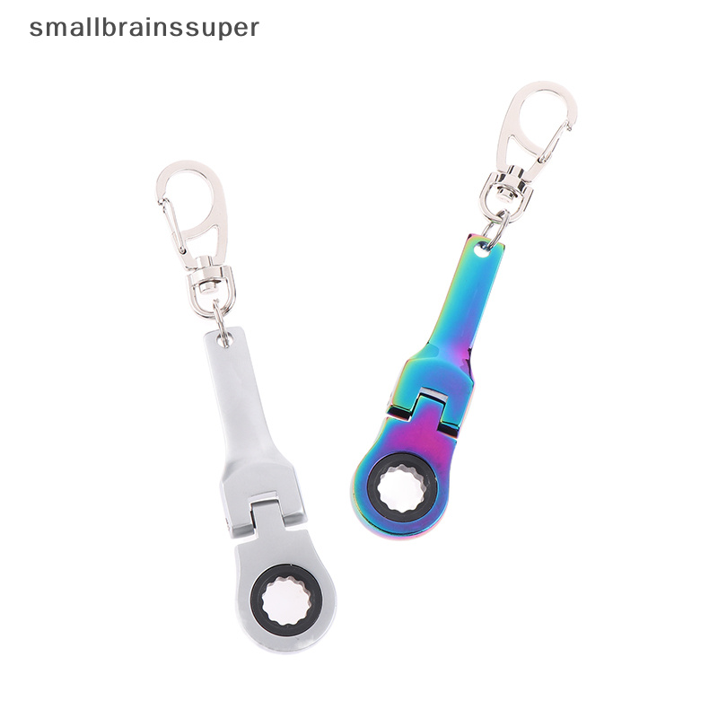 Chaveiro Smallbrainssuper 1Pc 10mm Chave De Catraca Mini De Corrida De Metal Portátil Porta-Chaves