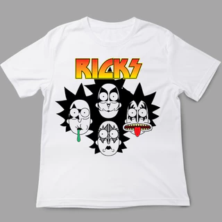 Camiseta Camiseta Rick and Mord - Rock Roll - meme, desenho animado