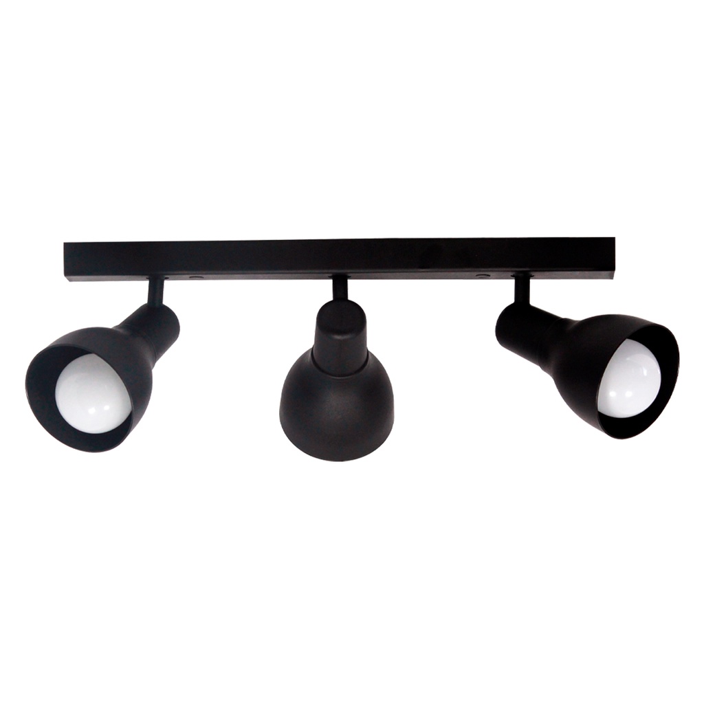 Trilho Eletrificado 42cm 3 Spots E27 LED Comum c/ Conector/Emenda