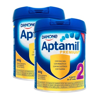 Fórmula Infantil Aptamil 2 800g Kit com 2 Unidades