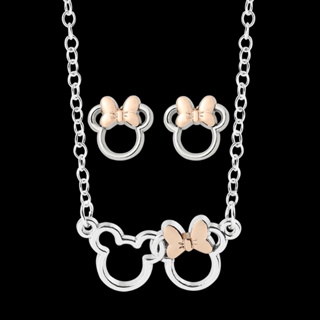 Disney Mickey Mouse Colar Anime Brincos Set Simples Mickey Pingente Colar Mulheres Moda Jóias Presentes Dos Namorados